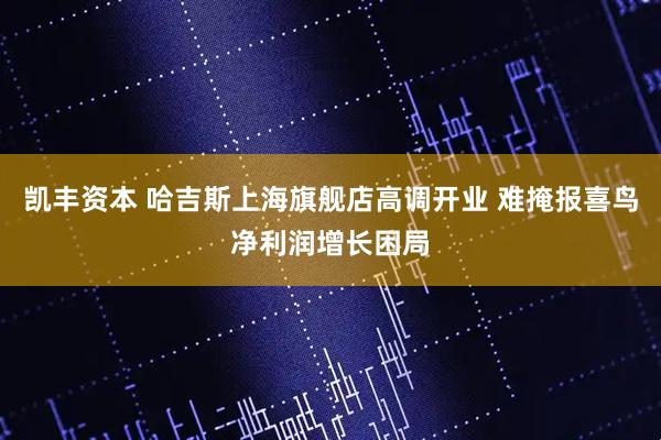 凯丰资本 哈吉斯上海旗舰店高调开业 难掩报喜鸟净利润增长困局