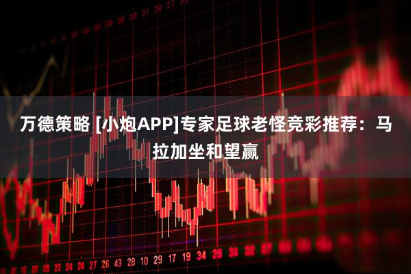 万德策略 [小炮APP]专家足球老怪竞彩推荐：马拉加坐和望赢